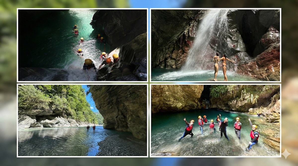 黃金峽谷全日溯溪，花蓮三棧南溪上游最美峽谷秘境